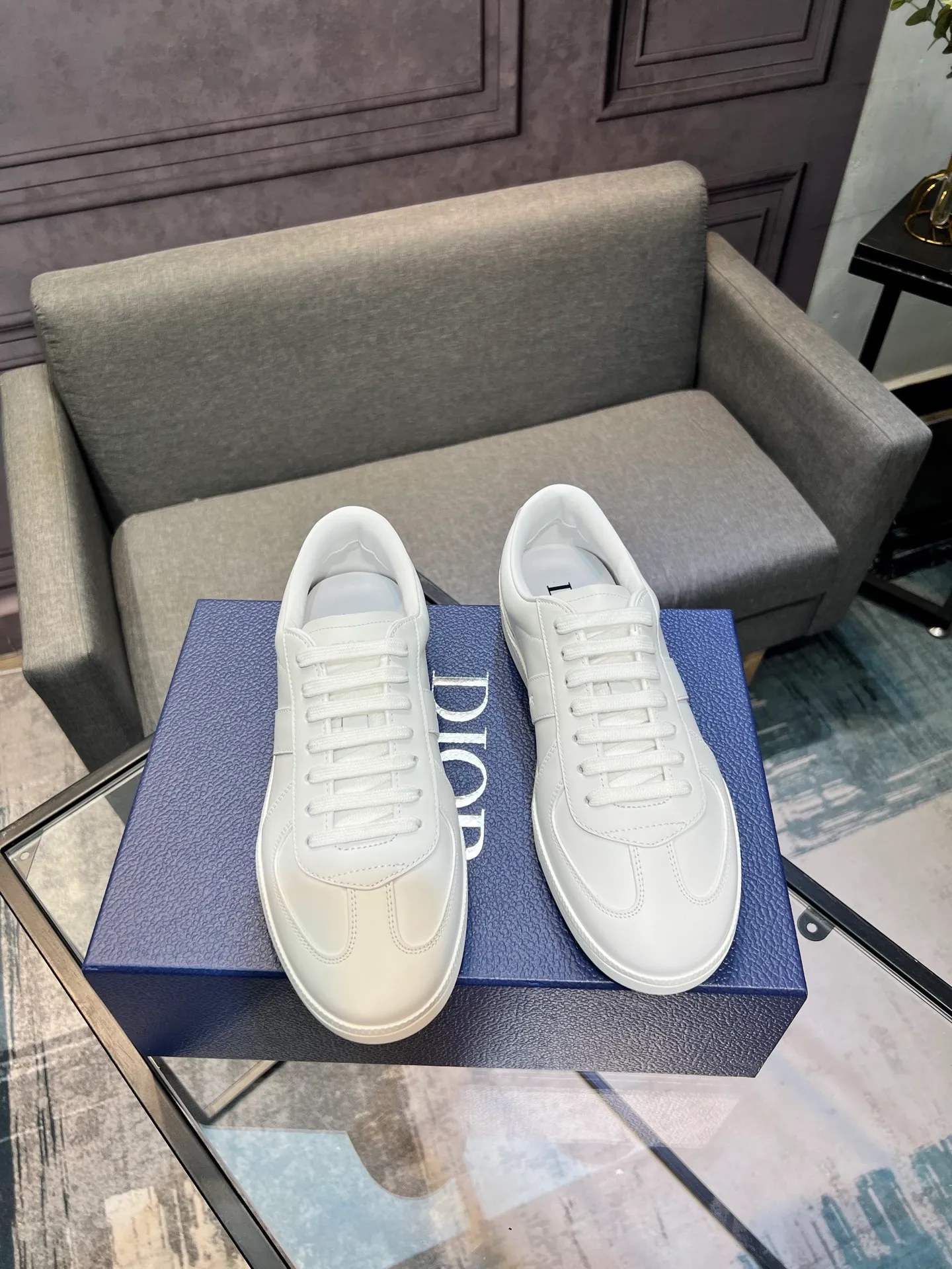Men's men's shoes 💰560〖Audio⁠Di‎〗Dior2025⁠new‎ B01 training⁠德‎shoes Material⁠surface‎: layer⁠head‎leather⁠cow‎+lining cowhide‎ TPU original bottom⁠large⁠version‎ code number‎: male 39-45 <Male 38 46 done>